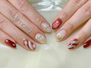 ミモザ 吉祥寺(Mimosa)/冬クリスマス赤マグネット