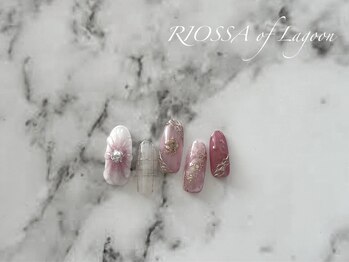 リオッサ オブ ラグーン(RIOSSA of Lagoon)/ぷっくりフラワーネイル