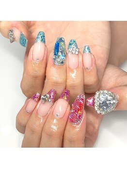 アンドユー 新松戸(&U)/ビジューネイル/キラキラネイル