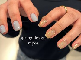 キラキラお花ネイル¥7,500