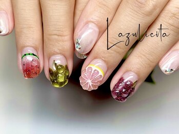 ラズリチタ(Lazulicita)の写真/【30種類から選べる】アート定額コース(￥6380/￥7370/￥7700)自爪に優しいフィルイン施術◎