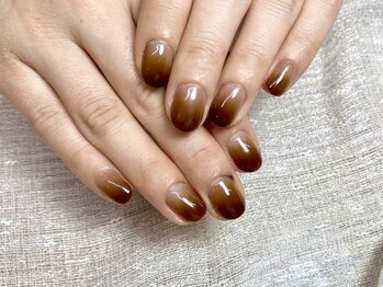 アプリコットネイル(apricot nail)/エアブラシ グラデーション