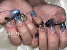 フラッシュ混ぜネイル