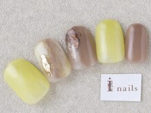 アイネイルズ 三宮店(I nails)/春イエロー¥7000