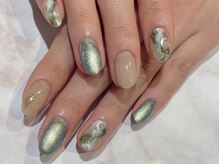 ルームヘアネイル 曙橋店(Room hair nail)/グリーンニュアンスネイル