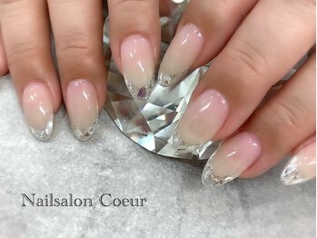 ネイルサロン クール(Nailsalon Coeur)/ガラスフレンチ