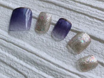 グラデなフットジェル