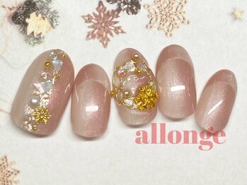 アロンジェ 甲府中央店/縦グラネイル☆