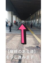 【屋根のある道】を少し進みます♪