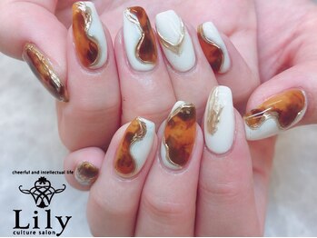 カルチャーサロン リリー(Lily)の写真/【最旬アートで多彩なジャンルが魅力的◎】季節感やお客様の肌色に合わせて似合う×なりたいをご提案♪