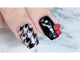 キティネイル　千鳥格子