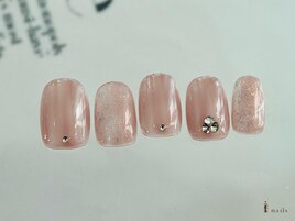 シンプルピンクストーン¥8480