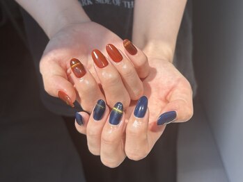 ソリッドカラー(solid color)/hand nail