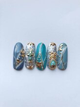 エトワール 大垣店(Etoile)/大理石ネイル♪