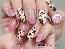 ネイリックス 栄ガスビル(NAILX)/牛柄ネイル☆アニマルネイル