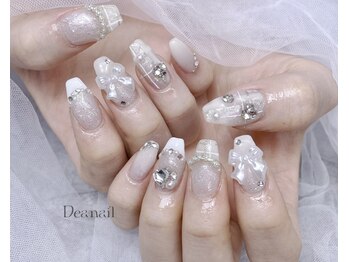デアネイル(Deanail)の写真/【再現度にこだわり◎持ち込みデザインOK！】パーツつけ放題コースも◎今人気のキラキラ韓国パーツ豊富♪