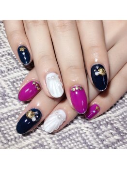 シェルのカタチが可愛いネイル!