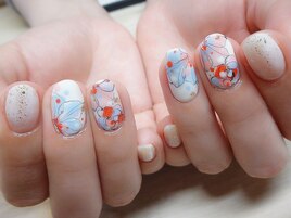 ニュアンス フラワー ホワイト
