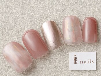 アイネイルズ 三宮店(I nails)/オーロラシンプルネイル¥6000