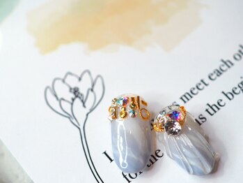 ナチュラボ ネイル(NATURA:BO NAIL)/ビジューネイル(ニュアンス)