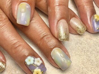 オーラリー ネイル アート メゾン(ORRERY nail art maison)/ハンド / 梅雨カラー
