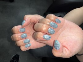 ギラっとフラッシュネイル