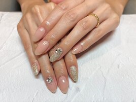 *華やかフラッシュネイル*