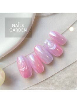 ネイルズガーデン(NAILS GARDEN)/うるつやニュアンスネイル