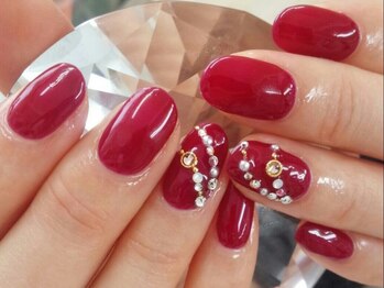 レッドで艶やかに♪