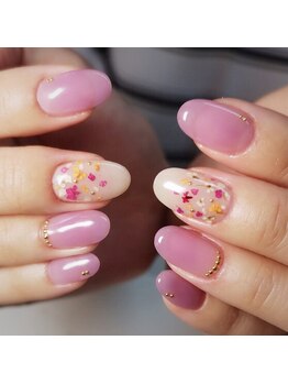 ネイルアート エクリ(Nail Art:Ecrit)/【押し花ネイル】