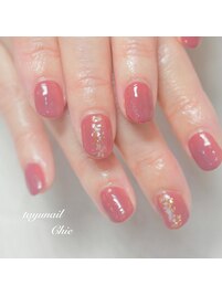 ワンポイントシェルネイル☆