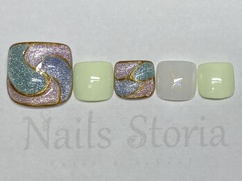 ネイルズ ストーリア(Nails Storia Salon&School)/定額フットアートセットF