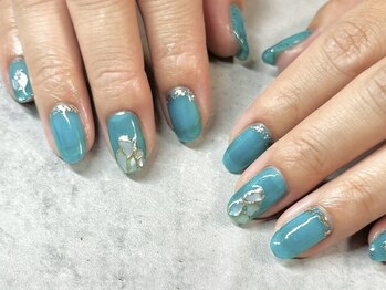 エヌドットプラスネイル(N.plus NaiL)/夏ネイル/シェルネイル
