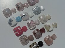シュガーネイル(Sugar nail)/フット親指２本アート