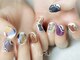 ヌル ネイル 新宿(NURU NAIL)の写真/【定額デザイン¥4250～】ショートネイルに映える最旬デザイン多数！小さな爪にも似合う個性派デザインも♪