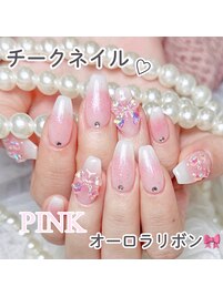 【チェックネイル】