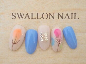 スワロンネイル(SWALLON NAIL)/3.4月定額ネイル♪