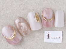 アイネイルズ 三宮店(I nails)/ピンクベージュマグネット¥7000