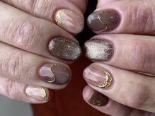 クレモアネイル 池袋西口店(CLEMORE NAIL)/ブラウン系ニュアンスネイル