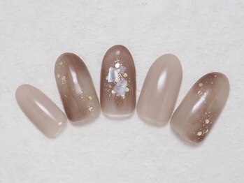 透明感 ニュアンスネイル