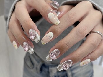 ワイワイ(yy)/キラキラハートパーツ