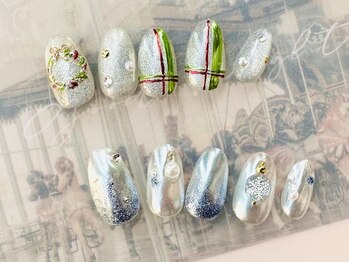 ビューティルーム ミセル(beautyroom miseru)/クリスマスネイル/冬ネイル/所沢