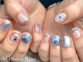 ニュアンスネイル/お花ネイル