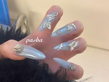 パシャ(Pasha)の写真/折れてしまったお爪を揃えたいという悩みに対応★初めての方にもおすすめ◎深爪の方もすらりと長いお爪に♪