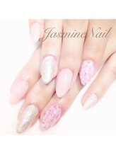 ジャスミンネイル(Jasmine Nail)/ピンクツイード♪