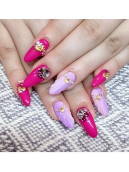 大流行の人魚の鱗ネイル!シェル