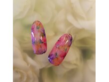 ネイルサロンシャネイル/水彩画フラワー