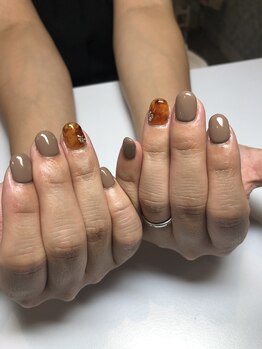 イーネイル(e-NAIL)/べっこう柄ネイル