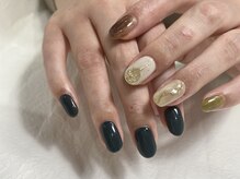 アイネイルズ 渋谷店(I nails)/グリーンニュアンスネイル
