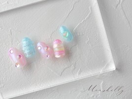 クリアカラフルネイル